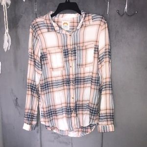 Pink Flannel Top